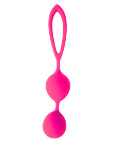 Розовые вагинальные шарики с петлёй